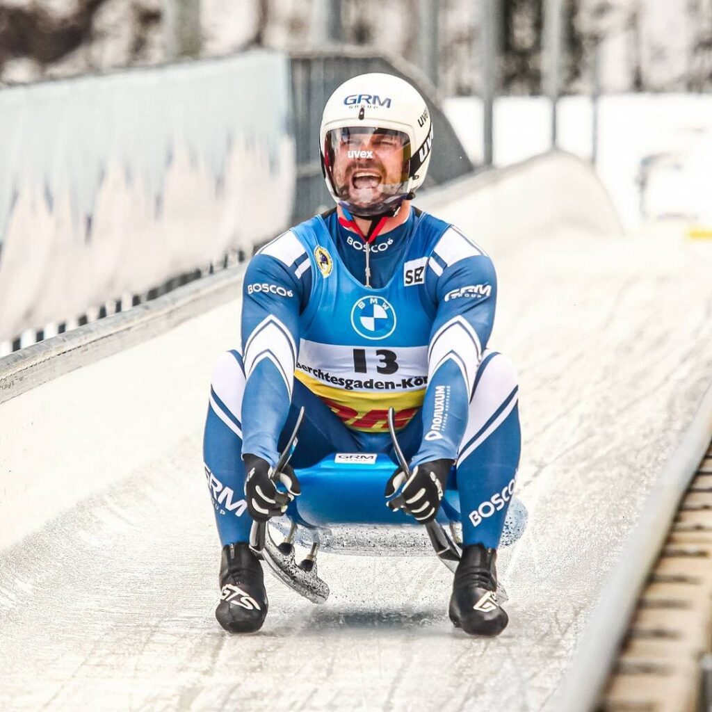 Русский чемпион по санному спорту Роман Репилов