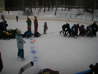 спортивный праздник на катке "Масленица". 2012